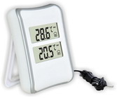 Термометр цифровой электронный ТЕ-520 для одновременного измерения температуры в помещении и на улице 